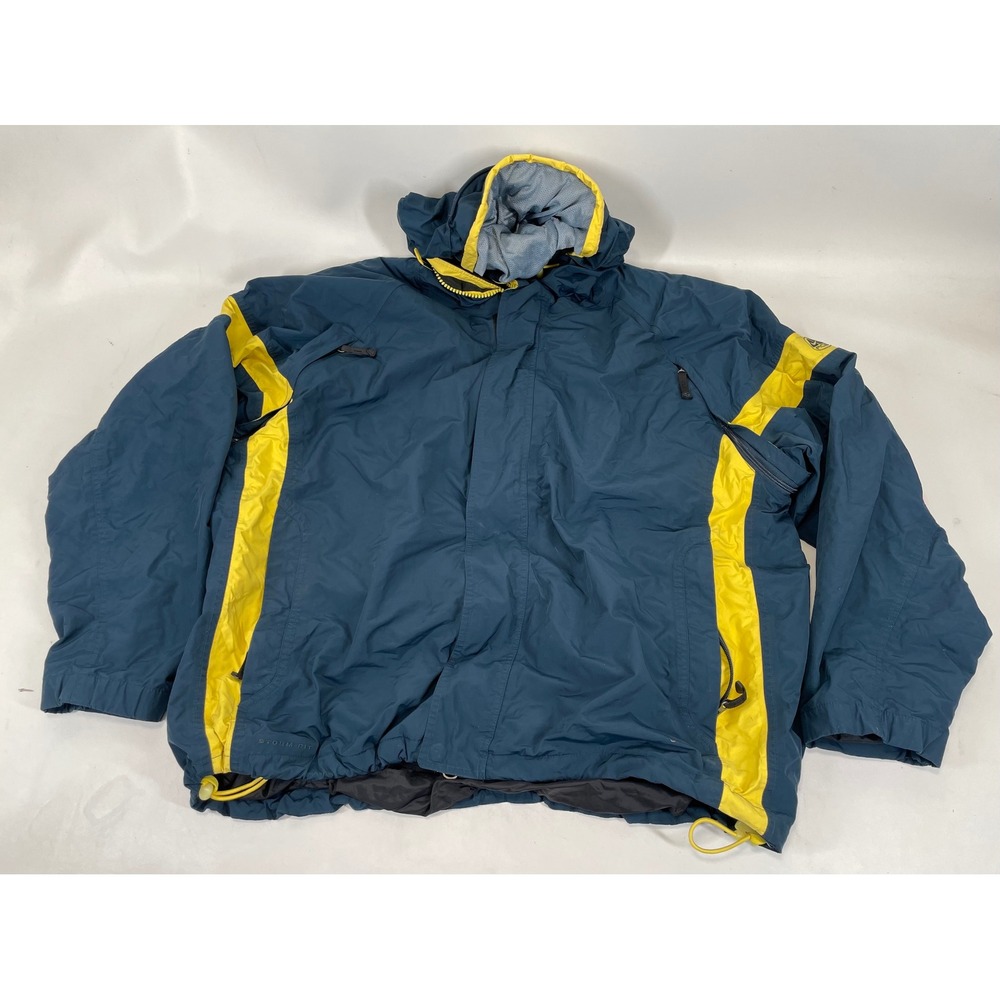 Nike ACG Storm-Fit Jacket Mens XL Navy Blue Yellow Ski Snowboard Outer Layer 3